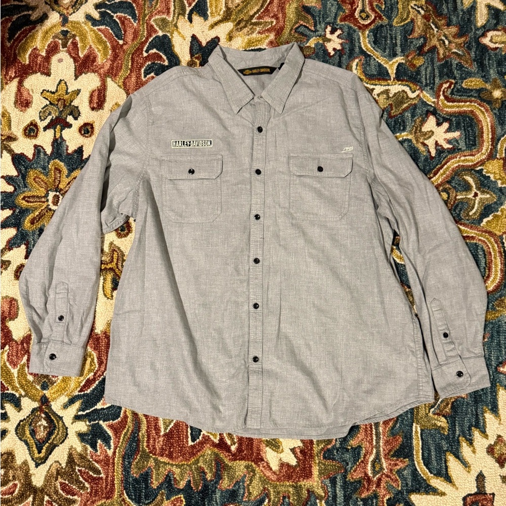 Harley Davidson Button Down Shirt - Slim 3XL